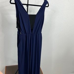 BCBGeneration jumper with sexy cutouts in navy blue